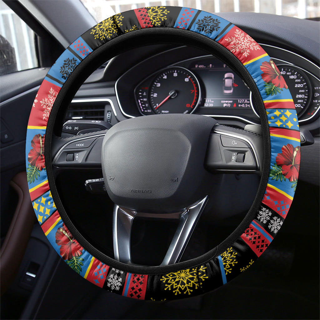Afro-Antiguan and Barbudan Christmas Steering Wheel Cover This Fallow Deer Needs A Beach Retreat