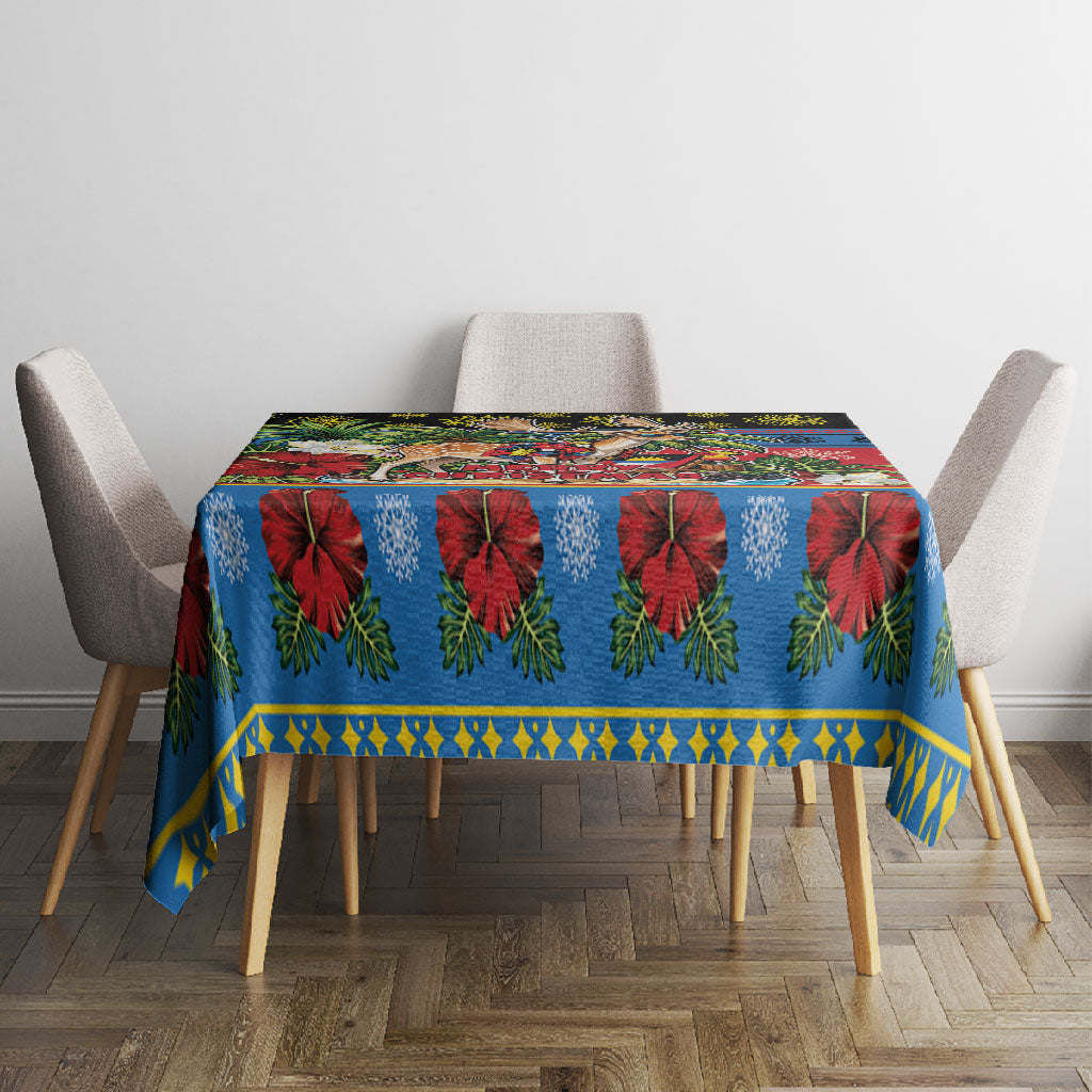 Afro-Antiguan and Barbudan Christmas Tablecloth This Fallow Deer Needs A Beach Retreat
