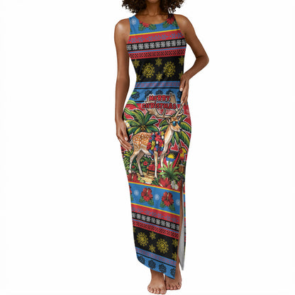 Afro-Antiguan and Barbudan Christmas Tank Maxi Dress This Fallow Deer Needs A Beach Retreat