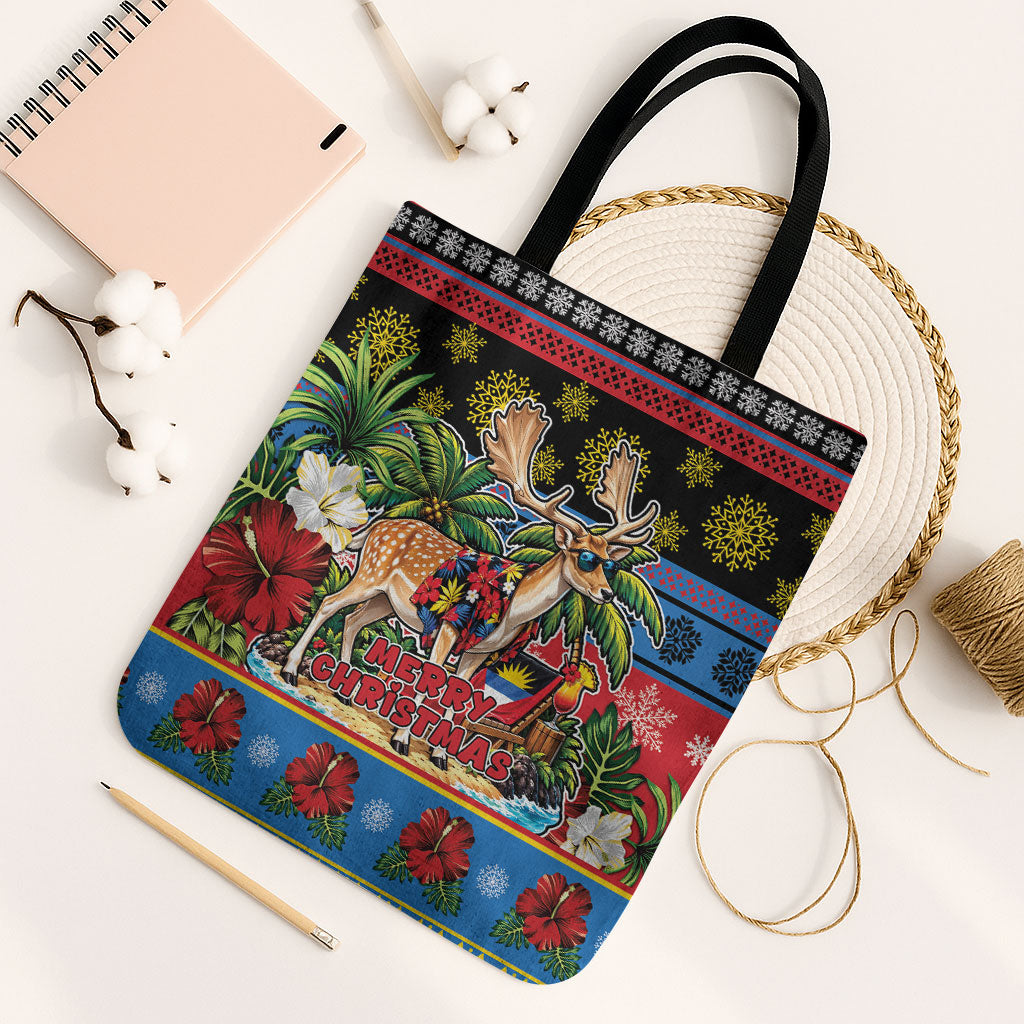 Afro-Antiguan and Barbudan Christmas Tote Bag This Fallow Deer Needs A Beach Retreat