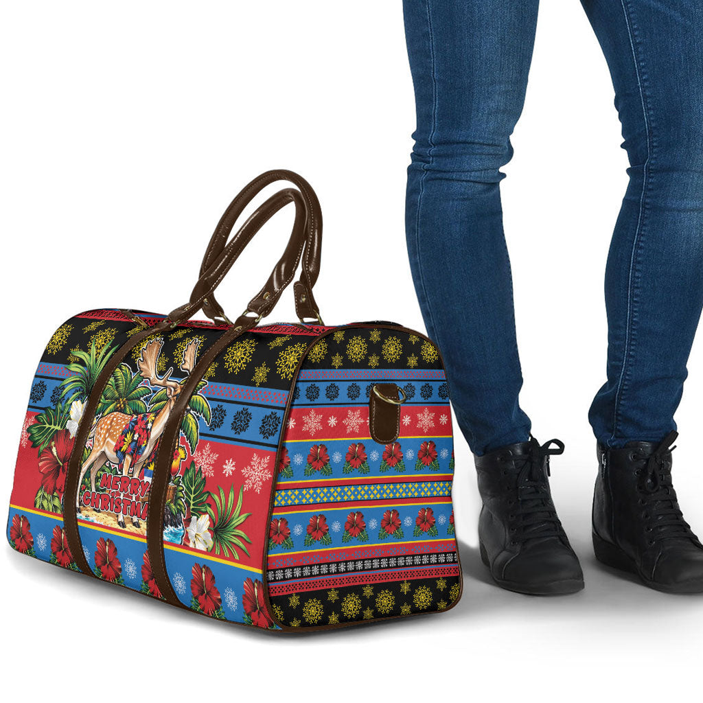 Afro-Antiguan and Barbudan Christmas Travel Bag This Fallow Deer Needs A Beach Retreat
