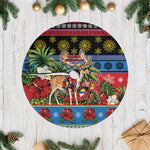 Afro-Antiguan and Barbudan Christmas Tree Skirt This Fallow Deer Needs A Beach Retreat