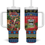 Afro-Antiguan and Barbudan Christmas Tumbler With Handle This Fallow Deer Needs A Beach Retreat