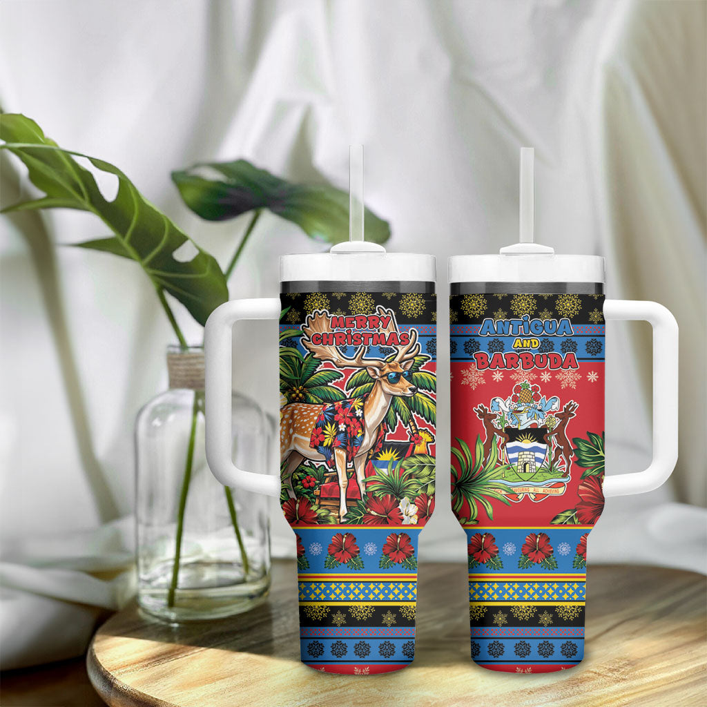 Afro-Antiguan and Barbudan Christmas Tumbler With Handle This Fallow Deer Needs A Beach Retreat