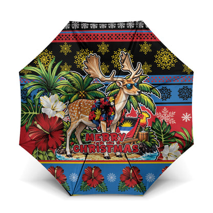 Afro-Antiguan and Barbudan Christmas Umbrella This Fallow Deer Needs A Beach Retreat