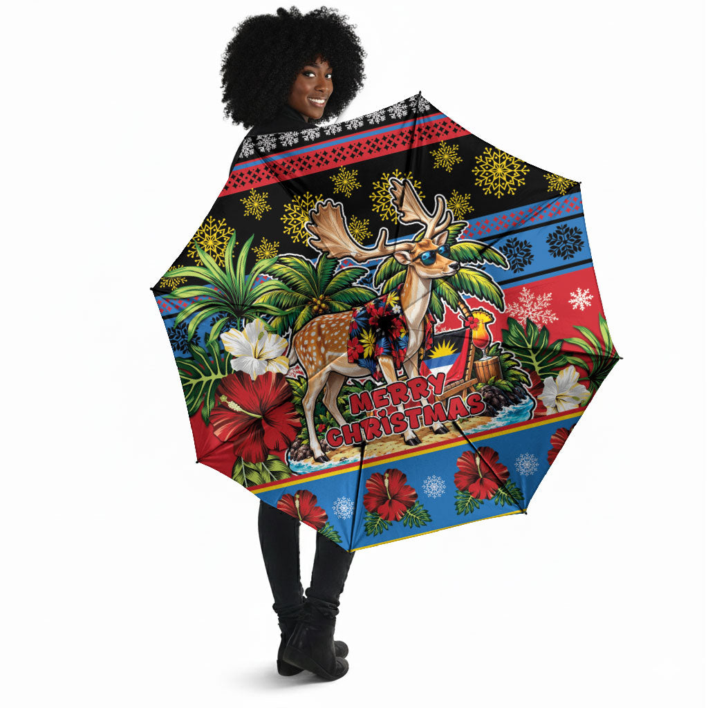 Afro-Antiguan and Barbudan Christmas Umbrella This Fallow Deer Needs A Beach Retreat