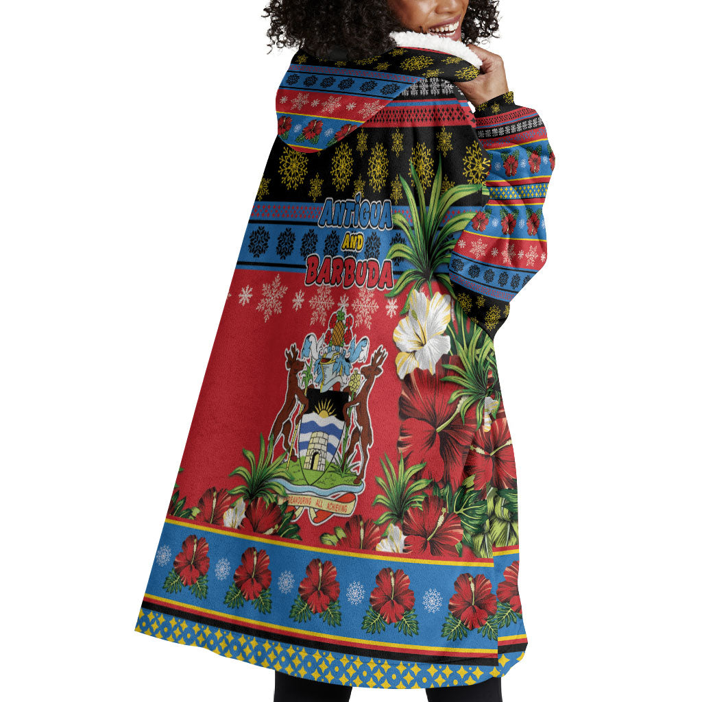 Afro-Antiguan and Barbudan Christmas Wearable Blanket Hoodie This Fallow Deer Needs A Beach Retreat