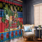 Afro-Antiguan and Barbudan Christmas Window Curtain This Fallow Deer Needs A Beach Retreat