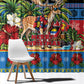 Afro-Antiguan and Barbudan Christmas Window Curtain This Fallow Deer Needs A Beach Retreat