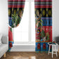 Afro-Antiguan and Barbudan Christmas Window Curtain This Fallow Deer Needs A Beach Retreat