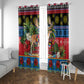 Afro-Antiguan and Barbudan Christmas Window Curtain This Fallow Deer Needs A Beach Retreat
