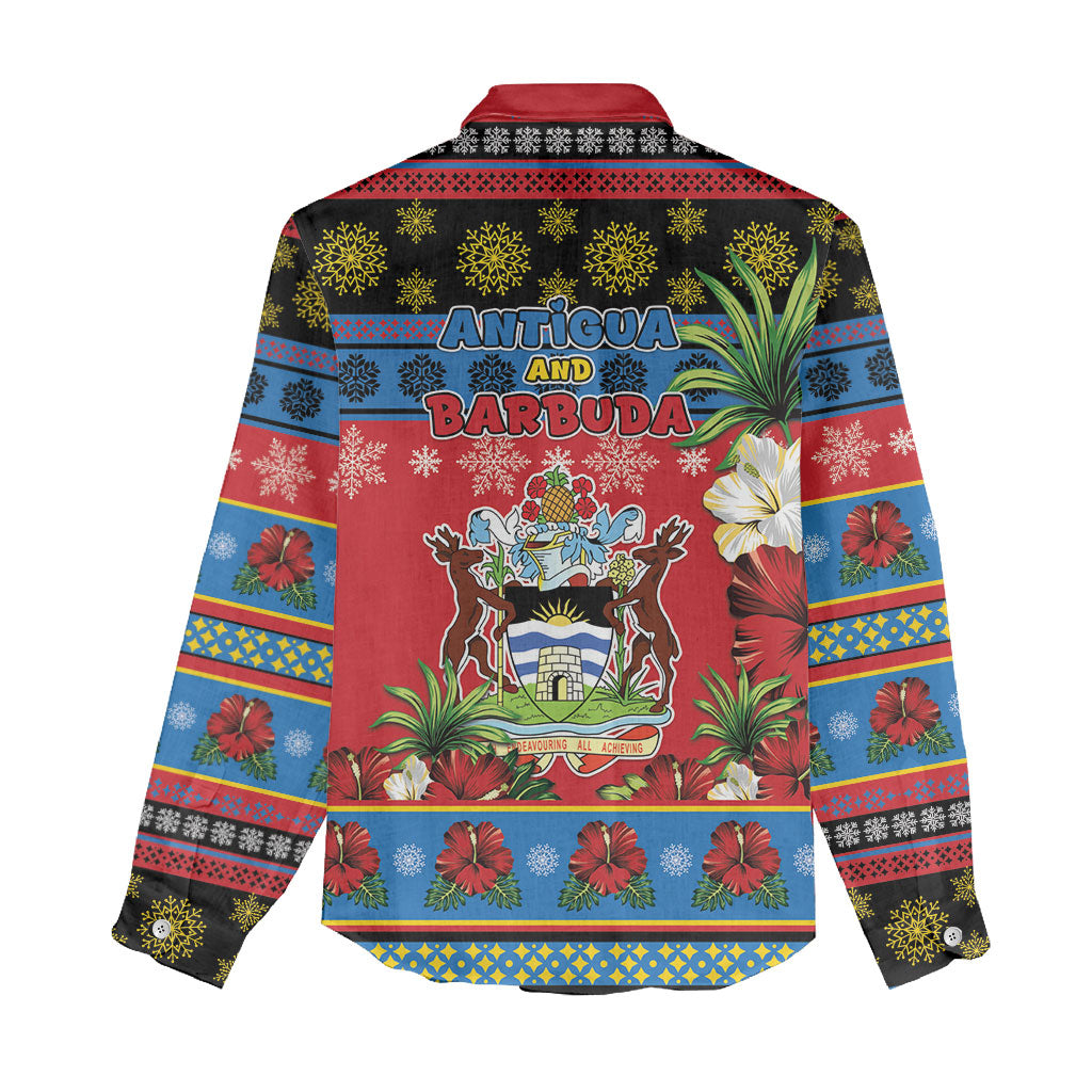 Afro-Antiguan and Barbudan Christmas Women Casual Shirt This Fallow Deer Needs A Beach Retreat