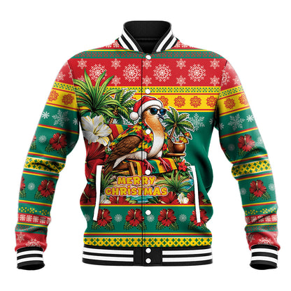 Afro-Grenadian Christmas Baseball Jacket This Grenada Dove Needs A Beach Retreat