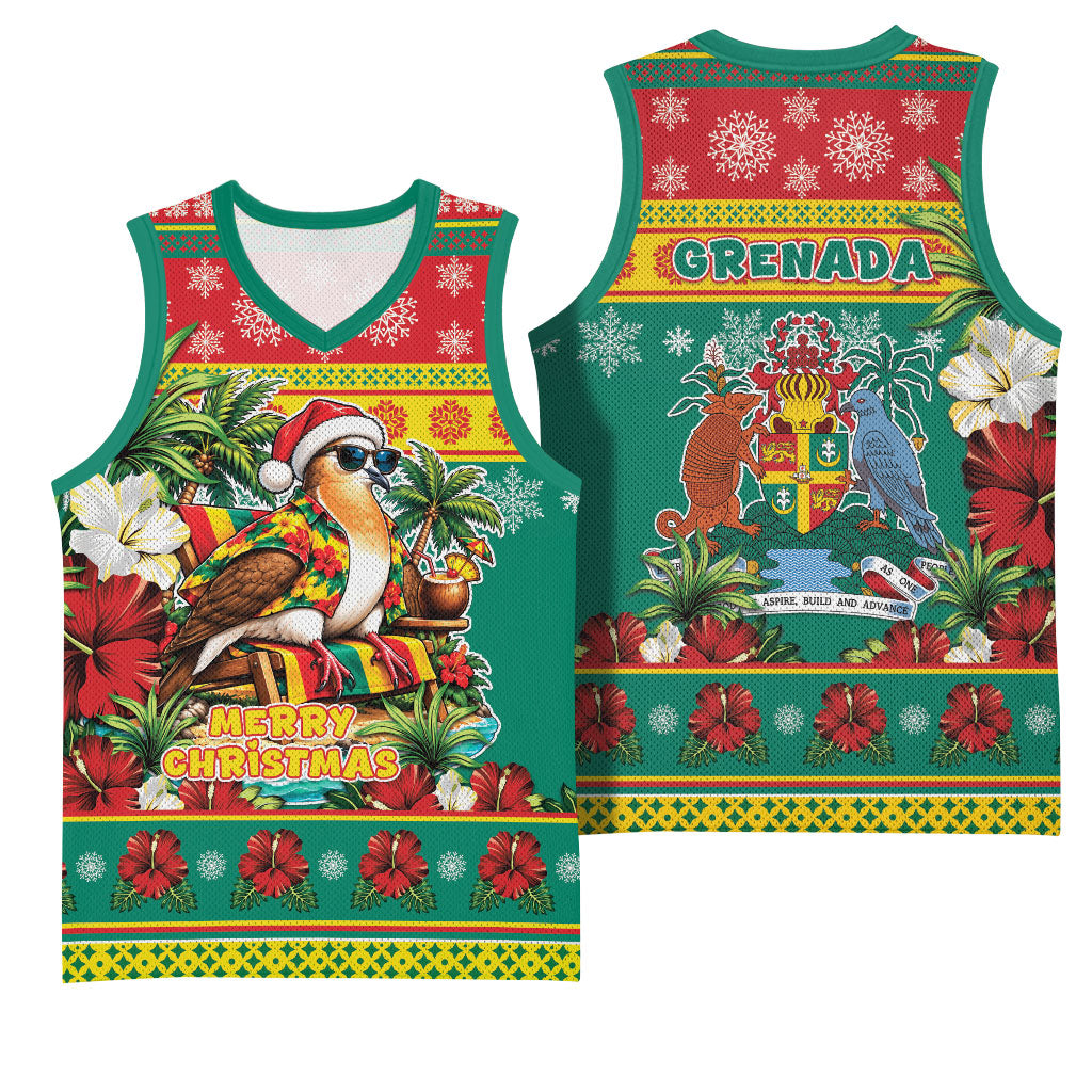 Afro-Grenadian Christmas Basketball Jersey This Grenada Dove Needs A Beach Retreat