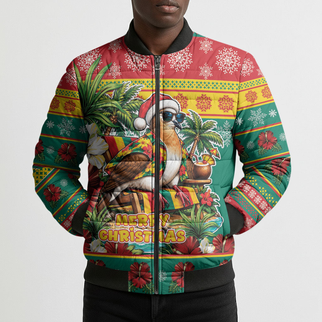 Afro-Grenadian Christmas Bomber Puffer Jacket This Grenada Dove Needs A Beach Retreat