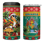 Afro-Grenadian Christmas 4 in 1 Can Cooler Tumbler This Grenada Dove Needs A Beach Retreat