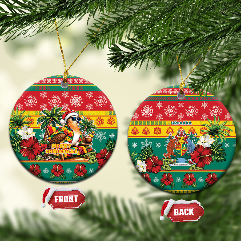 Afro-Grenadian Christmas Ceramic Ornament This Grenada Dove Needs A Beach Retreat
