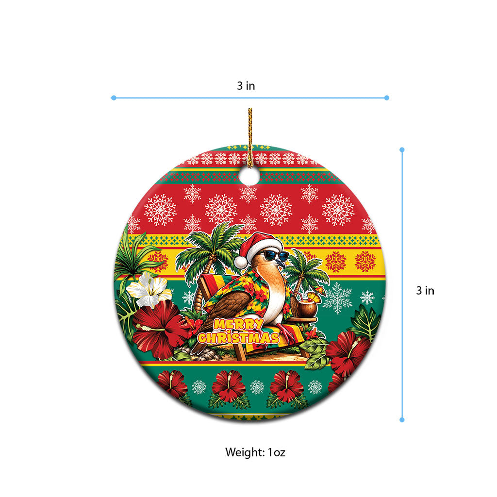 Afro-Grenadian Christmas Ceramic Ornament This Grenada Dove Needs A Beach Retreat