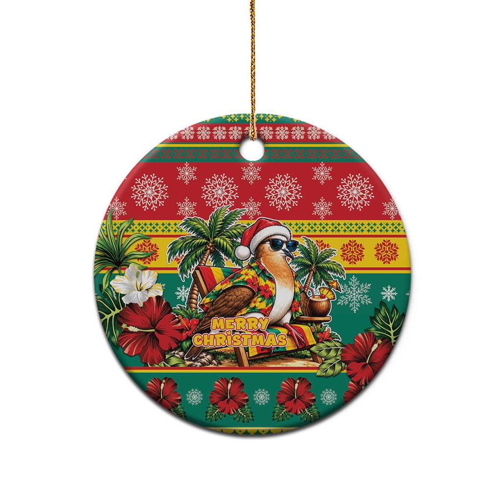 Afro-Grenadian Christmas Ceramic Ornament This Grenada Dove Needs A Beach Retreat