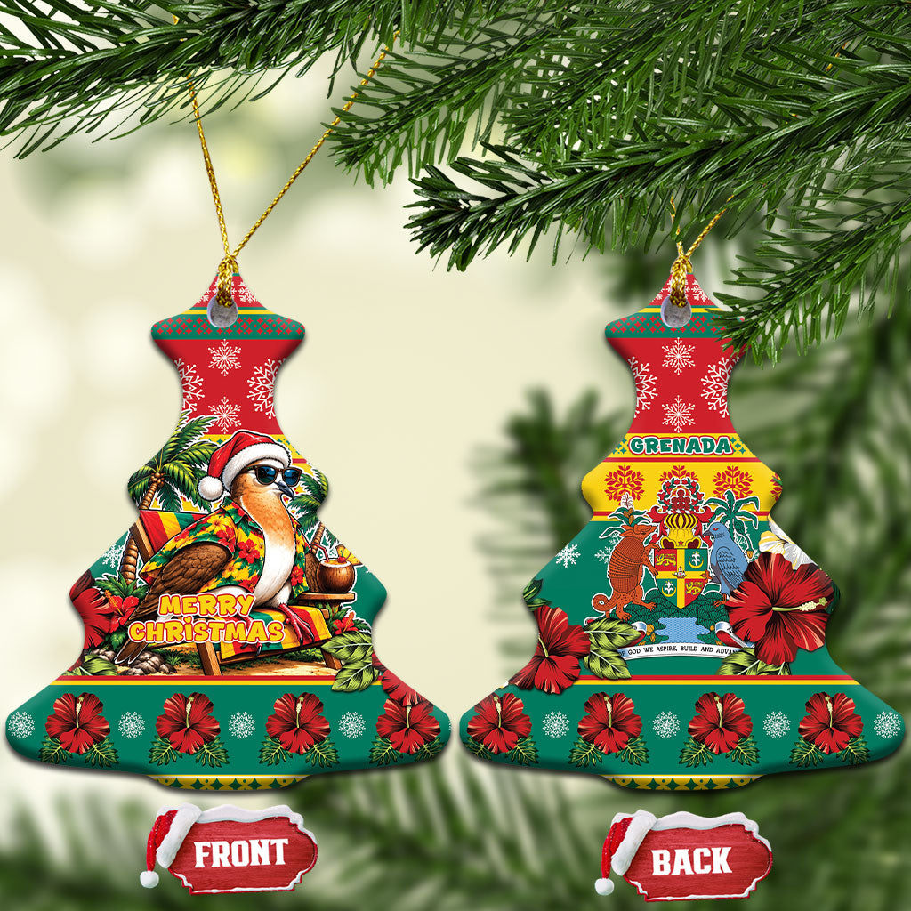 Afro-Grenadian Christmas Ceramic Ornament This Grenada Dove Needs A Beach Retreat