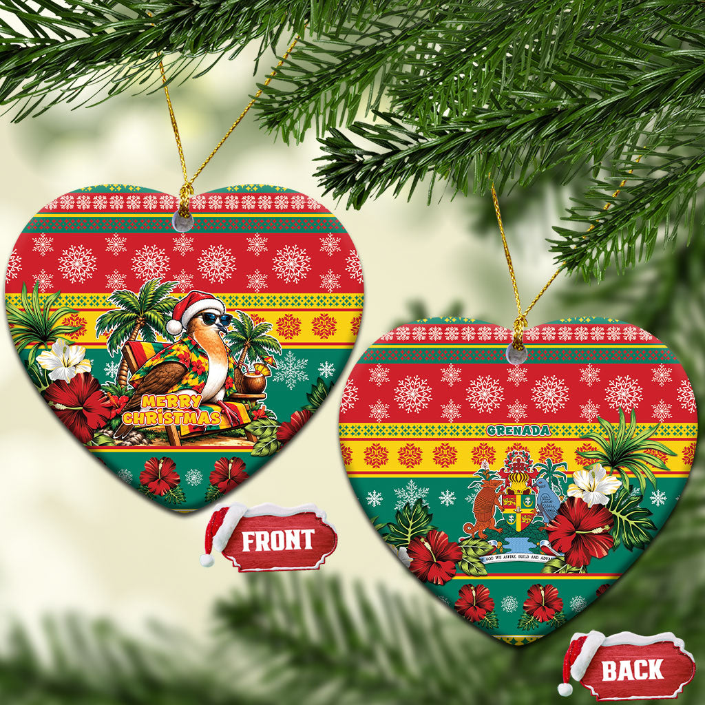 Afro-Grenadian Christmas Ceramic Ornament This Grenada Dove Needs A Beach Retreat