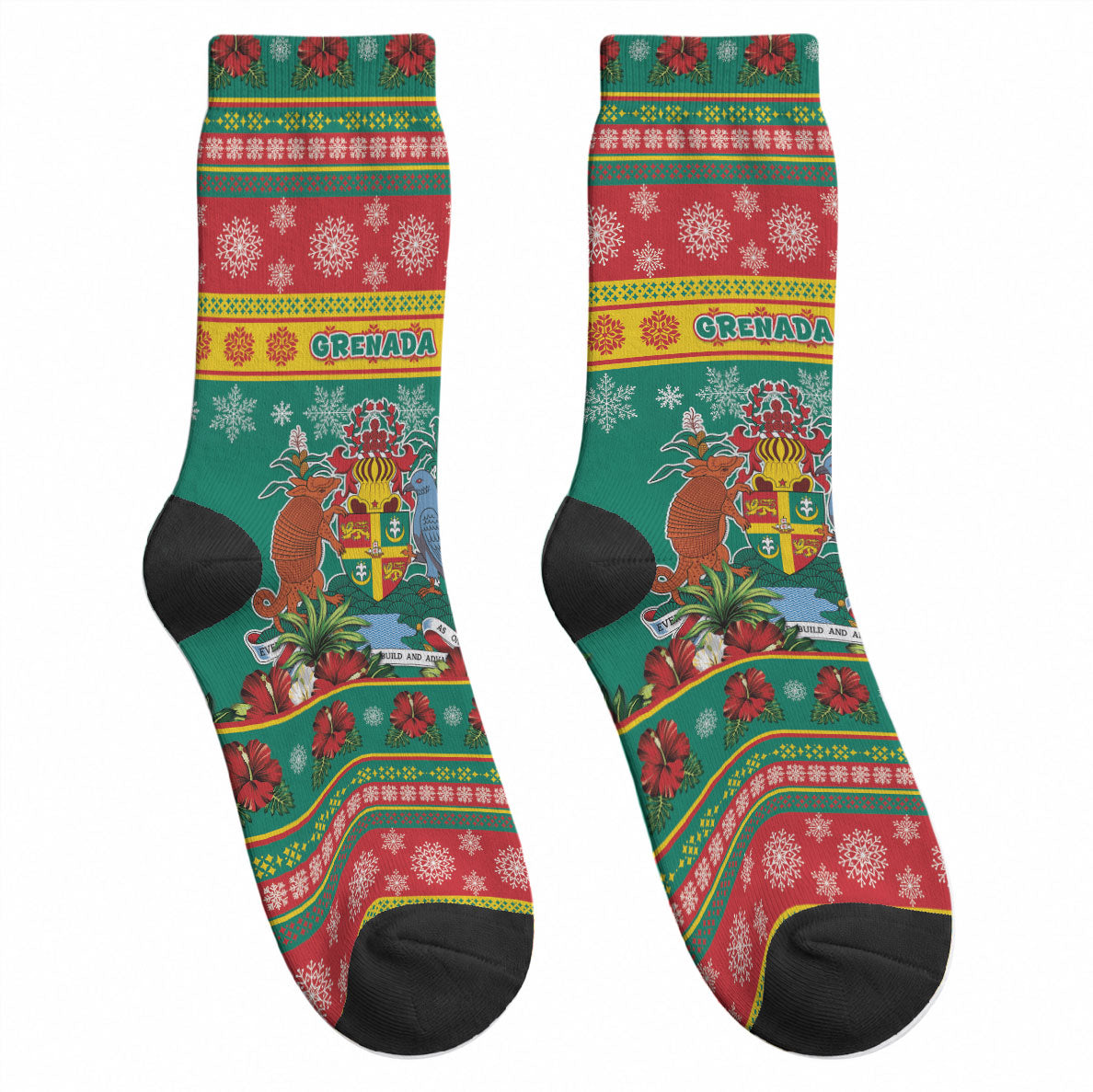 Afro-Grenadian Christmas Crew Socks This Grenada Dove Needs A Beach Retreat