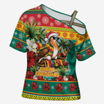 Afro-Grenadian Christmas Cross Shoulder Shirt This Grenada Dove Needs A Beach Retreat
