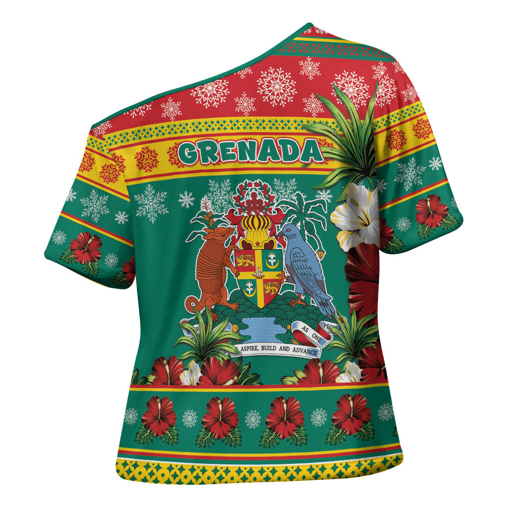 Afro-Grenadian Christmas Cross Shoulder Shirt This Grenada Dove Needs A Beach Retreat
