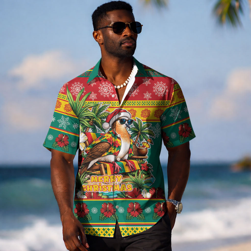 Afro-Grenadian Christmas Hawaiian Shirt This Grenada Dove Needs A Beach Retreat