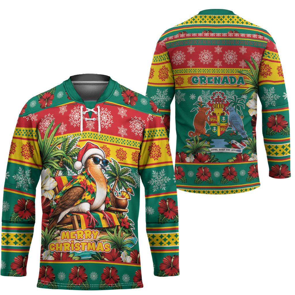 Afro-Grenadian Christmas Hockey Jersey This Grenada Dove Needs A Beach Retreat