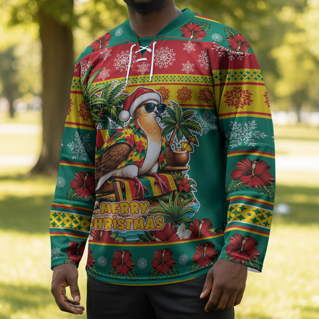Afro-Grenadian Christmas Hockey Jersey This Grenada Dove Needs A Beach Retreat