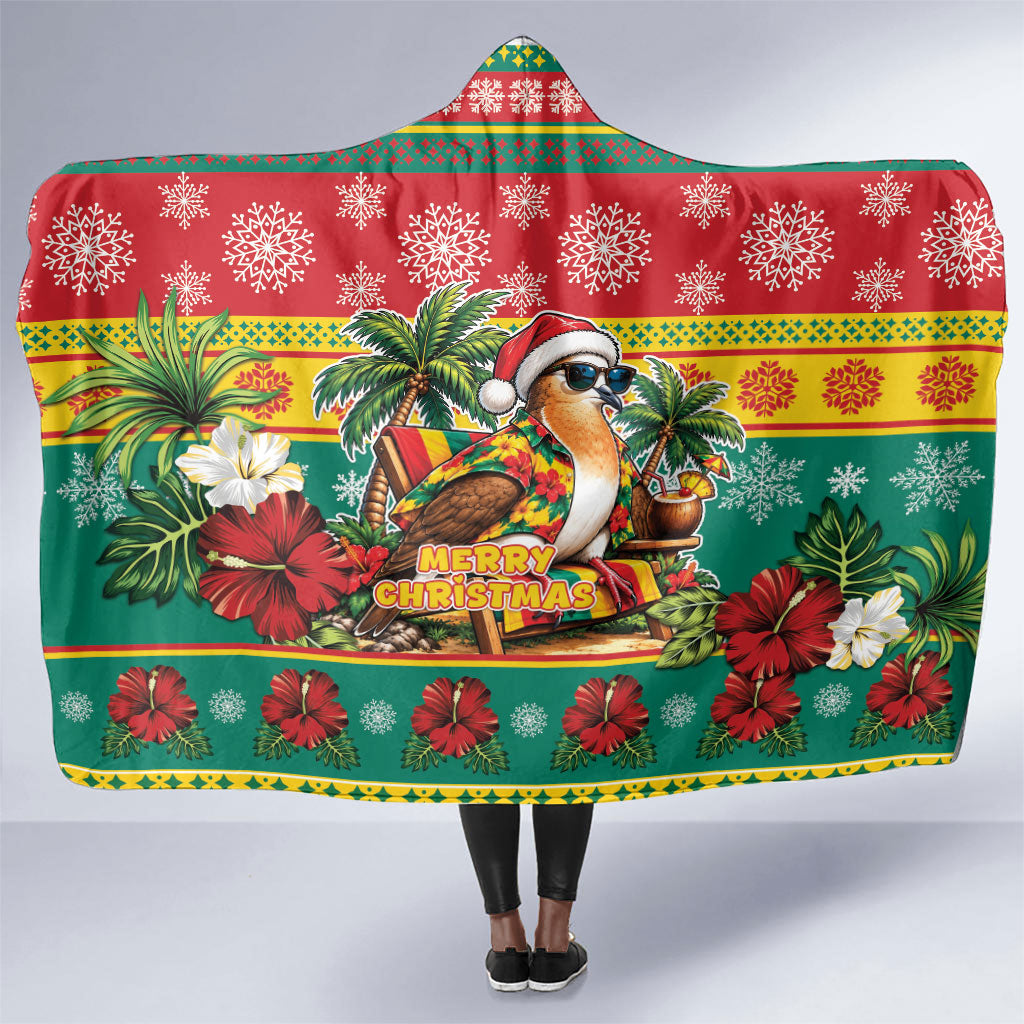 Afro-Grenadian Christmas Hooded Blanket This Grenada Dove Needs A Beach Retreat