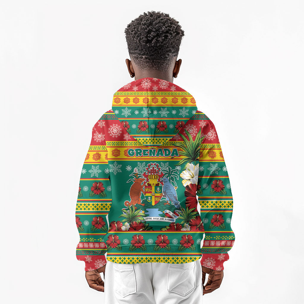 Afro-Grenadian Christmas Kid Hoodie This Grenada Dove Needs A Beach Retreat