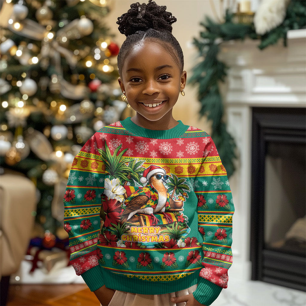 Afro-Grenadian Christmas Kid Ugly Christmas Sweater This Grenada Dove Needs A Beach Retreat