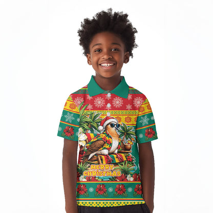 Afro-Grenadian Christmas Kid Polo Shirt This Grenada Dove Needs A Beach Retreat
