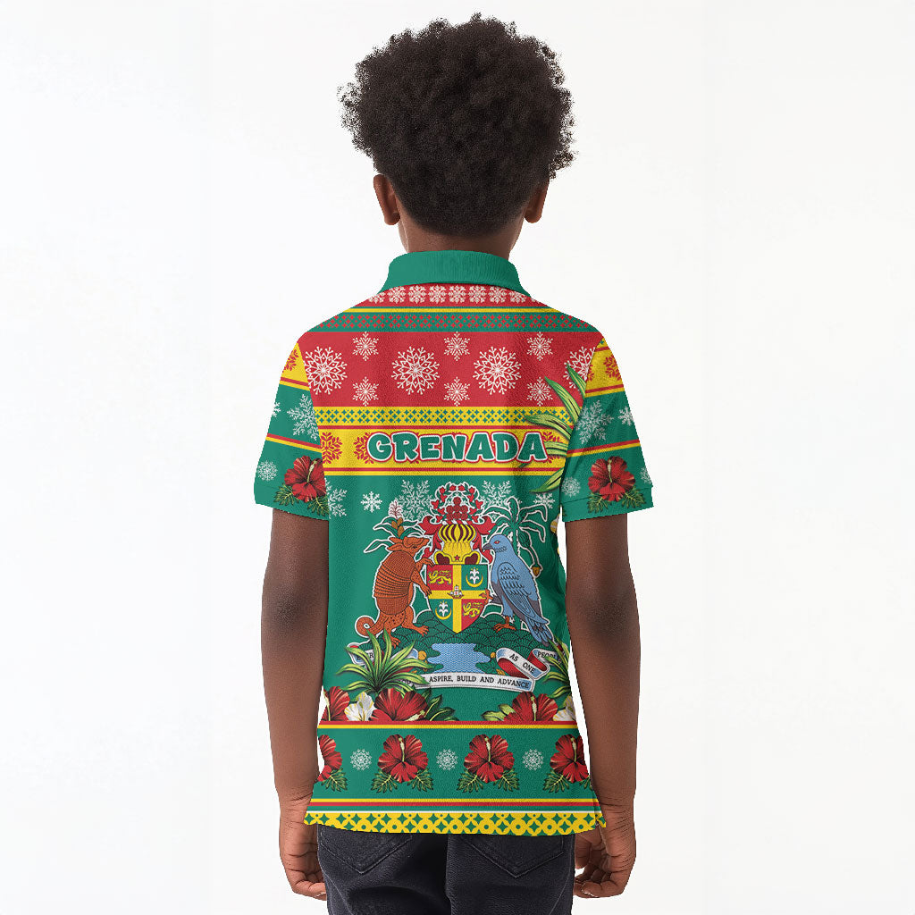 Afro-Grenadian Christmas Kid Polo Shirt This Grenada Dove Needs A Beach Retreat