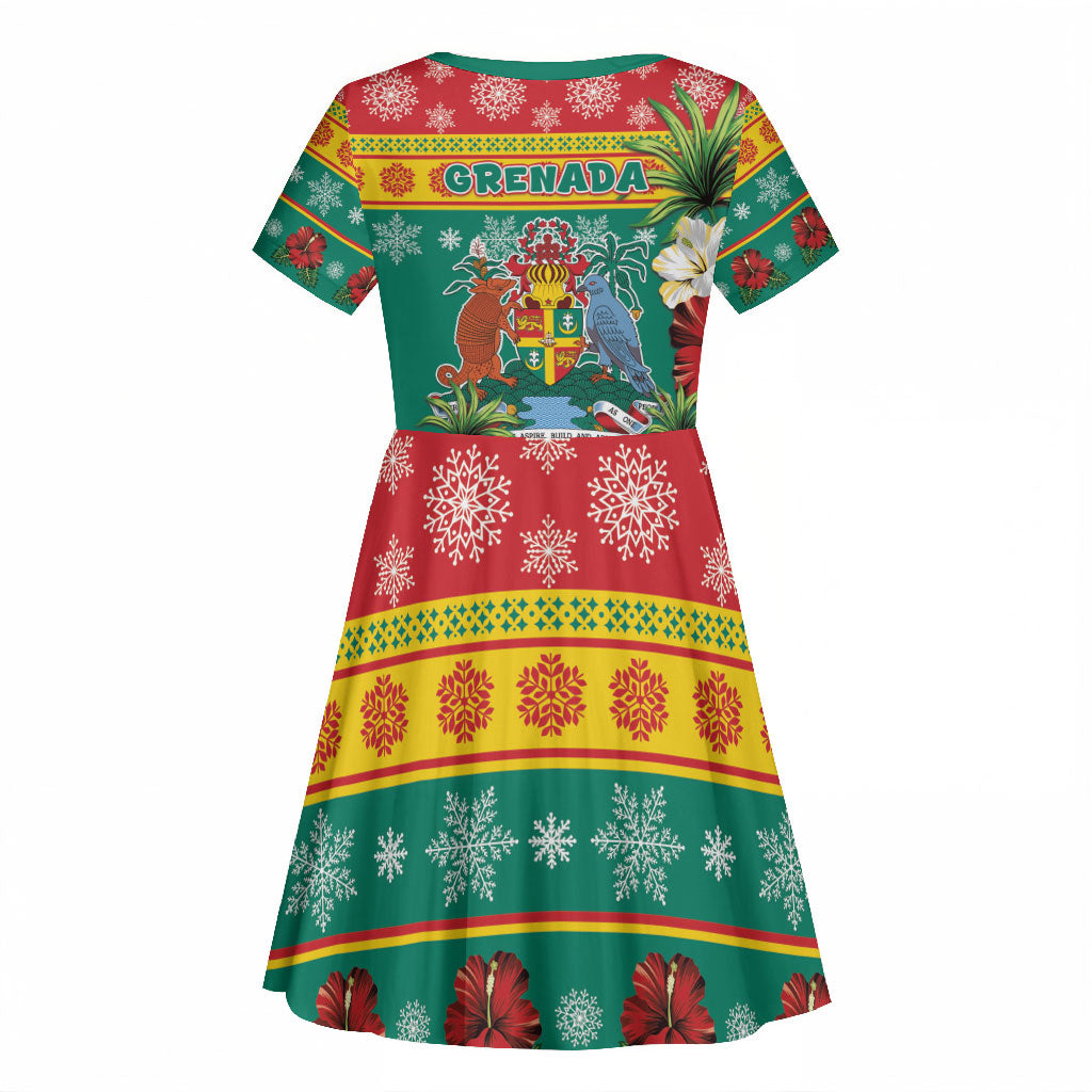 Afro-Grenadian Christmas Kid Short Sleeve Dress This Grenada Dove Needs A Beach Retreat