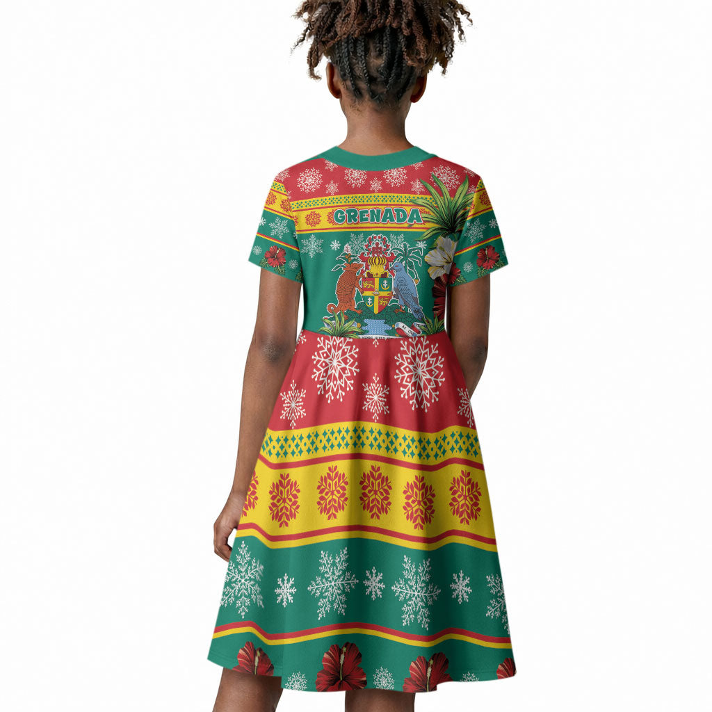 Afro-Grenadian Christmas Kid Short Sleeve Dress This Grenada Dove Needs A Beach Retreat