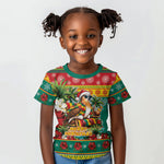 Afro-Grenadian Christmas Kid T shirt This Grenada Dove Needs A Beach Retreat