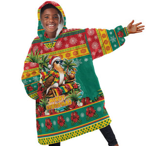 Afro-Grenadian Christmas Kid Wearable Blanket Hoodie This Grenada Dove Needs A Beach Retreat
