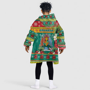 Afro-Grenadian Christmas Kid Wearable Blanket Hoodie This Grenada Dove Needs A Beach Retreat
