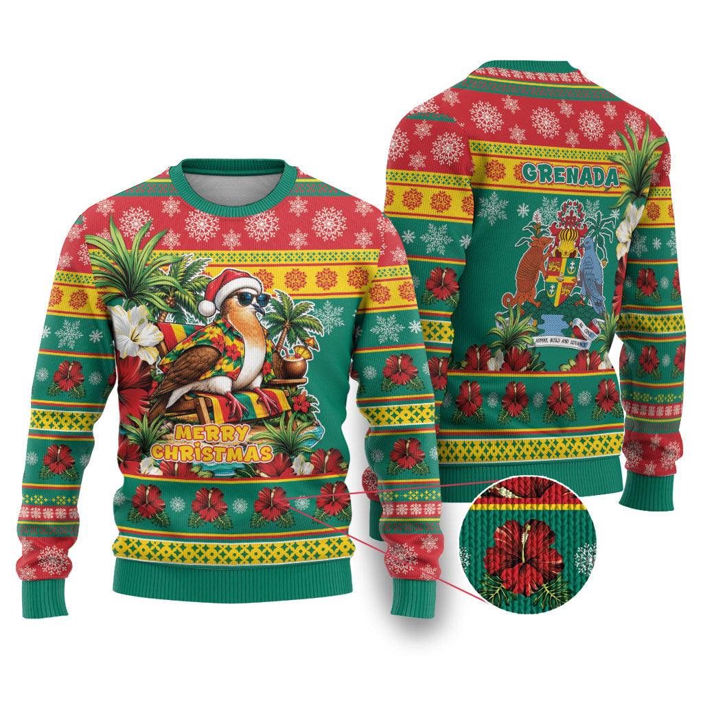 Afro-Grenadian Christmas Ugly Christmas Sweater This Grenada Dove Needs A Beach Retreat