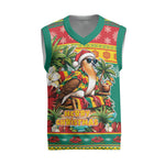 Afro-Grenadian Christmas Knitted V-Neck Vest This Grenada Dove Needs A Beach Retreat