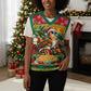 Afro-Grenadian Christmas Knitted V-Neck Vest This Grenada Dove Needs A Beach Retreat