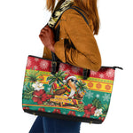 Afro-Grenadian Christmas Leather Tote Bag This Grenada Dove Needs A Beach Retreat