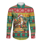 Afro-Grenadian Christmas Long Sleeve Button Shirt This Grenada Dove Needs A Beach Retreat