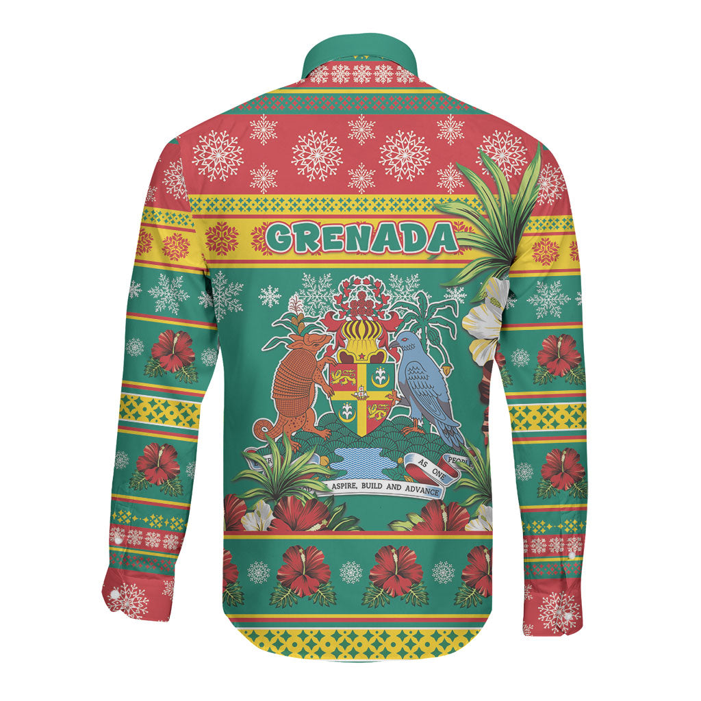 Afro-Grenadian Christmas Long Sleeve Button Shirt This Grenada Dove Needs A Beach Retreat