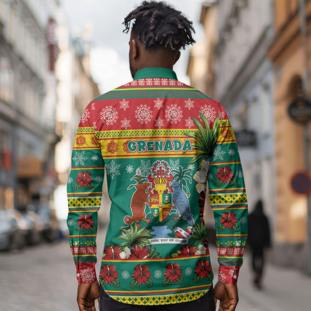 Afro-Grenadian Christmas Long Sleeve Button Shirt This Grenada Dove Needs A Beach Retreat