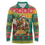 Afro-Grenadian Christmas Long Sleeve Polo Shirt This Grenada Dove Needs A Beach Retreat
