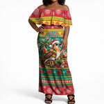 Afro-Grenadian Christmas Off Shoulder Maxi Dress This Grenada Dove Needs A Beach Retreat